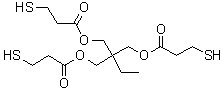 三羟甲基丙烷三(3-巯基丙酸酯)分子结构 (CAS 33007-83-9)