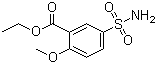 structure of CAS# 33045-53-3, Ethyl 2-methoxy-5-sulfamoylbenzoate;Ethyl 5-sulphamoyl-o-anisate