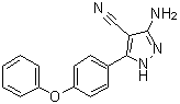 结构式 CAS# 330792-70-6, 3-氨基-4-氰基-5-(4-苯氧基苯基)吡唑