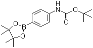 N-Boc-4-氨基苯硼酸频哪醇酯分子结构 (CAS 330793-01-6)