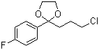 2-(3-氯丙基)-2-(4-氟苯基)-1,3-二氧戊烷分子结构 (CAS 3308-94-9)