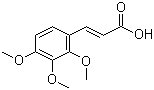 2,3,4-三甲氧基肉桂酸分子结构 (CAS 33130-03-9)