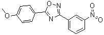 5-(4-甲氧基苯基)-3-(3-硝基苯基)-1,2,4-恶二唑分子结构 (CAS 331989-77-6)
