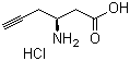 (3S)-3-Amino-5-hexynoic acid hydrochloride molecular structure (CAS 332064-85-4)
