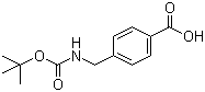 4-[(叔丁氧羰基氨基)甲基]苯甲酸分子结构 (CAS 33233-67-9)