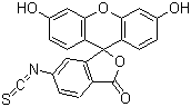 6-异硫氰酸荧光素分子结构 (CAS 3326-31-6)