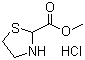 噻唑啉-2-甲酸甲酯盐酸盐分子结构 (CAS 33305-08-7)