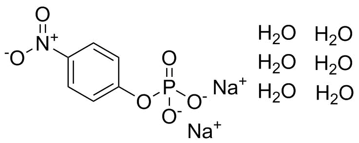 4-Nitrophenyl phosphate disodium salt hexahydrate molecular structure (CAS 333338-18-4)