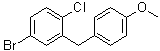 4-Bromo-1-chloro-2-(4-methoxybenzyl)benzene molecular structure (CAS 333361-51-6)