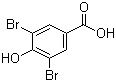 3,5-二溴-4-羟基苯甲酸分子结构 (CAS 3337-62-0)