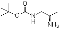 ((R)-2-氨基丙基)氨基甲酸叔丁酯分子结构 (CAS 333743-54-7)