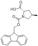 structure of CAS# 333777-34-7, N-(9-Fluorenylmethoxycarbonyl)-(2S,4R)-4-methylproline;(2S,4R)-1-(9H-fluoren-9-ylmethoxycarbonyl)-4-methylpyrrolidine-2-carboxylic acid