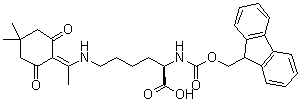 N6-[1-(4,4-Dimethyl-2,6-dioxocyclohexylidene)ethyl]-N2-[(9H-fluoren-9-ylmethoxy)carbonyl]-D-lysine molecular structure (CAS 333973-51-6)