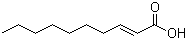 (E)-2-癸烯酸分子结构 (CAS 334-49-6)