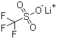 三氟甲基磺酸锂分子结构 (CAS 33454-82-9)