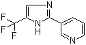 3-(4-三氟甲基-1H-咪唑-2-基)吡啶分子结构 (CAS 33468-84-7)