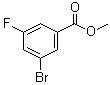 structure of CAS# 334792-52-8, 3-Bromo-5-fluorobenzoic acid methyl ester;Methyl 3-bromo-5-fluorobenzoate