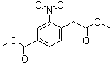 4-(甲氧基羰基)-2-硝基苯乙酸甲酯分子结构 (CAS 334952-07-7)