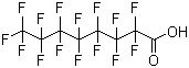 全氟辛酸分子结构 (CAS 335-67-1)