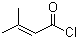 3,3-Dimethylacryloyl chloride molecular structure (CAS 3350-78-5)