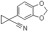 结构式 CAS# 33522-14-4, 1-(1,3-苯并二氧戊环-5-基)环丙烷甲腈