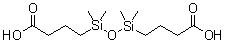 结构式 CAS# 3353-68-2, 1,3-二(3-羧基丙基)四甲基二硅氧烷