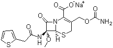 头孢西丁钠分子结构 (CAS 33564-30-6)