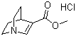 1-Azabicyclo[2.2.2]oct-2-ene-3-carboxylic acid methyl ester hydrochloride molecular structure (CAS 33630-87-4)