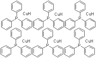 三苯基膦-氢化铜六聚物分子结构 (CAS 33636-93-0)