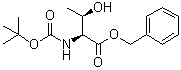 N-叔丁氧羰基-L-苏氨酸苄酯分子结构 (CAS 33662-26-9)