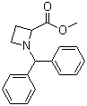 1-二苯甲基氮杂环丁烷-2-甲酸甲酯分子结构 (CAS 33667-52-6)