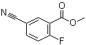 5-氰基-2-氟苯甲酸甲酯分子结构 (CAS 337362-21-7)