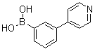 结构式 CAS# 337536-25-1, [3-(4-吡啶基)苯基]硼酸