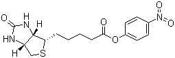 structure of CAS# 33755-53-2, (+)-Biotin 4-nitrophenyl ester