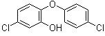 4,4'-二氯-2-羟基二苯醚分子结构 (CAS 3380-30-1)
