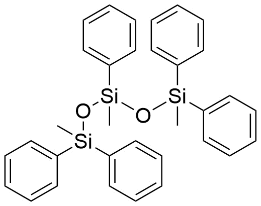 1,3,5-三甲基-1,1,3,5,5-五苯基三硅二氧烷分子结构 (CAS 3390-61-2)