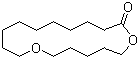 11-氧杂十六烷酸-16-内酯分子结构 (CAS 3391-83-1)