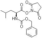 N-苄氧羰基-L-亮氨酸 N-琥珀酰亚胺酯分子结构 (CAS 3397-35-1)