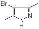 3,5-二甲基-4-溴吡唑分子结构 (CAS 3398-16-1)