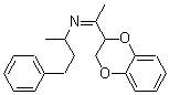 N-[1-(2,3-二氢-1,4-苯并二噁烷-2-基)亚乙基]-alpha-甲基苯丙胺分子结构 (CAS 339996-58-6)