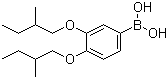 3,4-双(2-甲基丁氧基)苯硼酸分子结构 (CAS 340148-67-6)