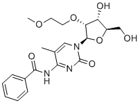 N-苯甲酰基-2'-O-(2-甲氧基乙基)-5-甲基胞苷分子结构 (CAS 340162-93-8)