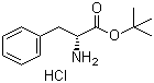D-苯丙氨酸叔丁酯盐酸盐分子结构 (CAS 3403-25-6)