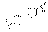 [1,1'-联苯]-4,4'-二磺酰二氯分子结构 (CAS 3406-84-6)