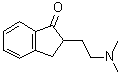 2-[2-(二甲基氨基)乙基]-2,3-二氢-1H-茚-1-酮分子结构 (CAS 3409-21-0)