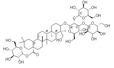 辽东楤木皂苷 VII分子结构 (CAS 340982-22-1)