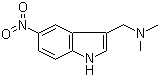 5-硝基芦竹碱分子结构 (CAS 3414-64-0)