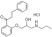盐酸普罗帕酮分子结构 (CAS 34183-22-7)