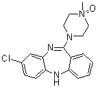 氯氮平 N-氧化物分子结构 (CAS 34233-69-7)