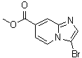 3-溴咪唑并[1,2-a]吡啶-7-羧酸甲酯分子结构 (CAS 342613-63-2)